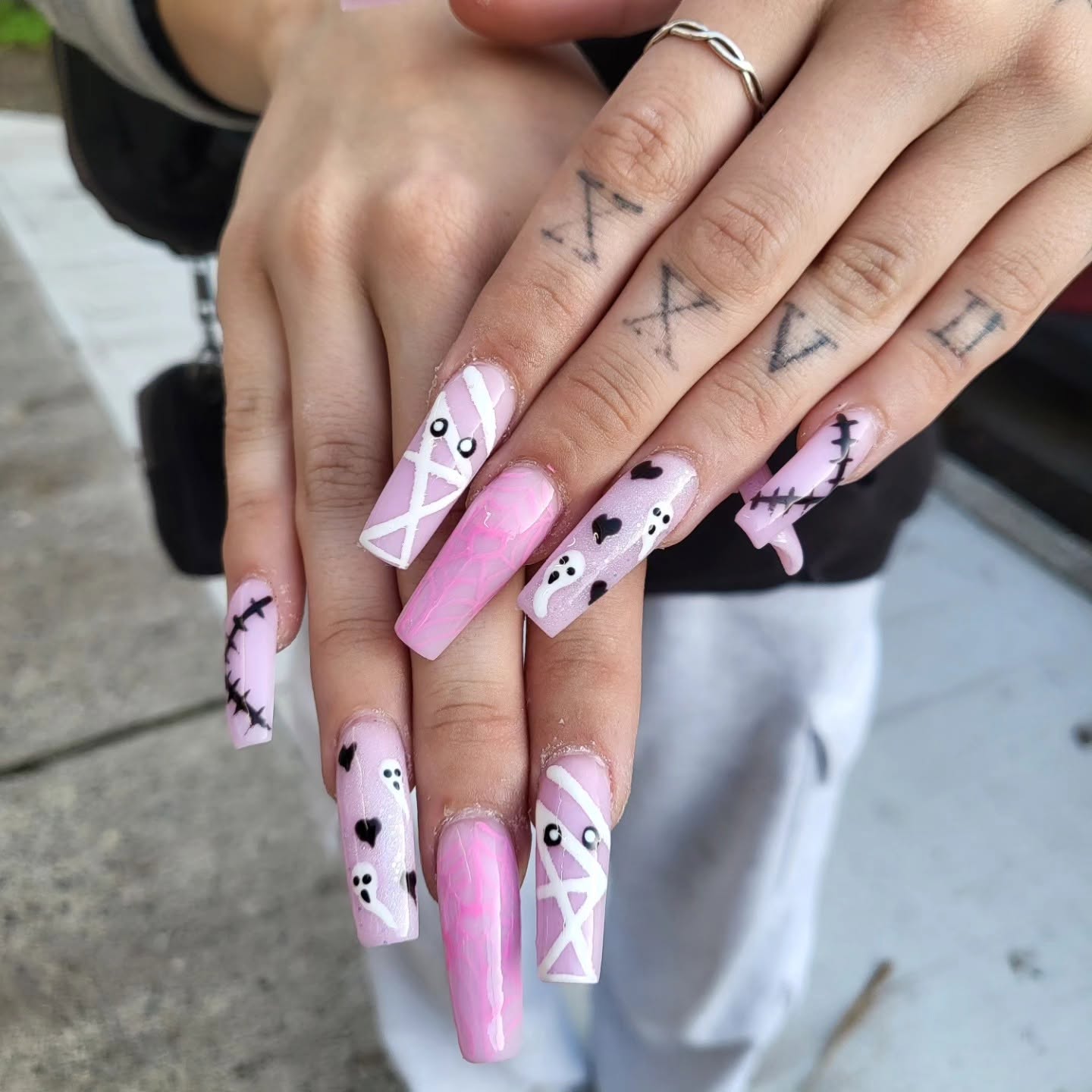 Silk blush nail set